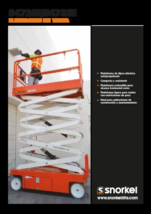 Nacelles ciseaux X su roues Snorkel S4732E