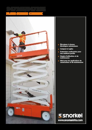 Nacelles ciseaux X su roues Snorkel S4732E