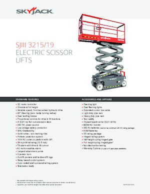 Nacelles ciseaux X su roues Skyjack SJ III 3215