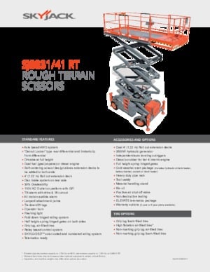 Nacelles ciseaux X su roues Skyjack SJ8831 RT