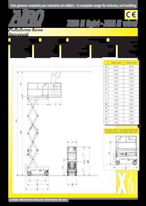 Nacelles ciseaux X su roues AIRO XS8 E Light