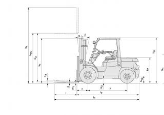 Toyota 42-7 FDA 50 Dimensions et taille