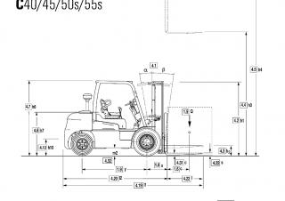 Clark C 40 D Dimensions et taille