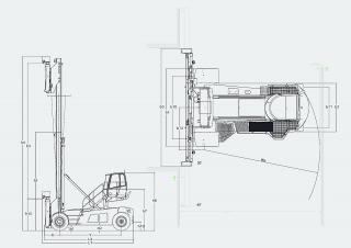 Linde C 90/8 Dimensions et taille
