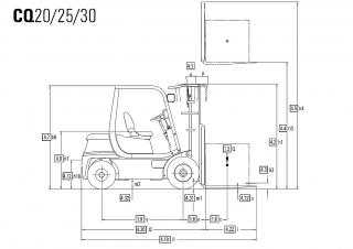 Clark CQ 20 Dimensions et taille