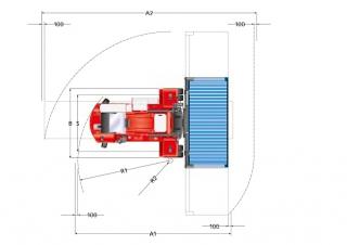 Kalmar DCF 80-45 E7 Dimensions et taille