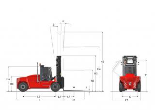 Kalmar DCG 90-6 Dimensions et taille
