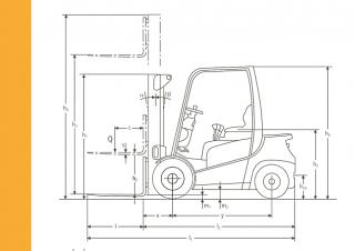 Jungheinrich DFG 425 Dimensions et taille