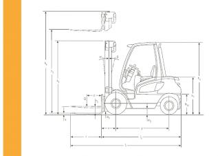 Jungheinrich DFG 550 Dimensions et taille