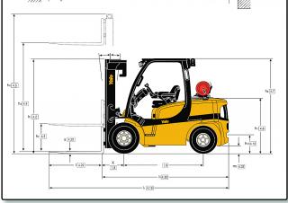 Yale GDP 40VX5 Value Dimensions et taille