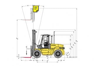 Hyster H 12.00 XM - 6 Dimensions et taille