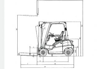 Linde H18D Dimensions et taille