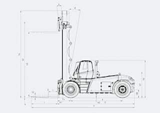 Linde H 280 D Dimensions et taille
