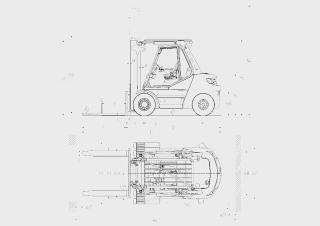 Linde H50/500D Dimensions et taille