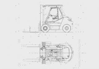 Linde H50D Dimensions et taille