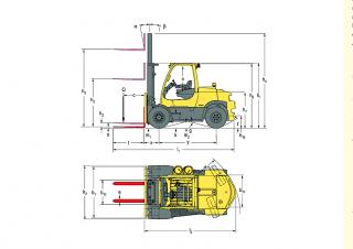 Hyster H6.0FT Dimensions et taille