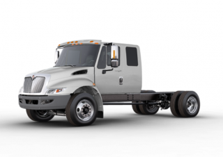 Camions Chassis International Durastar 4300 107 SBA Extended Cab Cummins L9