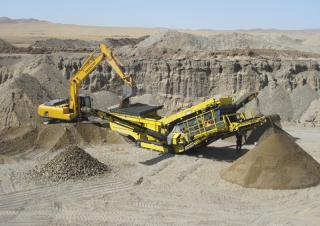 Installation de criblage mobile Keestrack Explorer 1500