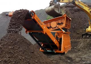 Installation de criblage mobile Rockster RSS712