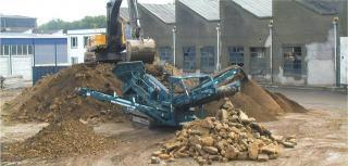 Installation de criblage mobile Powerscreen Warrior 1400
