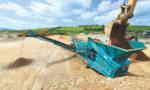 Installation de criblage mobile Powerscreen Warrior 800 Kette