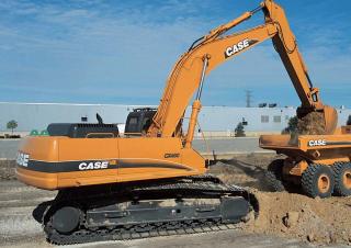 Excavatrice sur chenilles Case CX 210