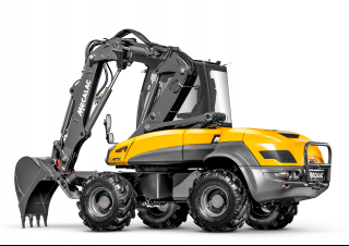Excavatrice sur pneus Mecalac 12MTX