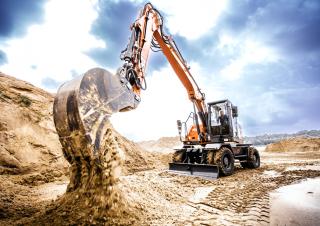 Excavatrice sur pneus Atlas 185 W