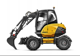 Excavatrice sur pneus Mecalac 7MWR