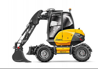 Excavatrice sur pneus Mecalac 7MWR