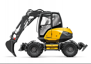 Excavatrice sur pneus Mecalac 9MWR