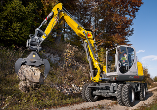 Excavatrice sur pneus Wacker Neuson EW 100