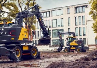 Excavatrice sur pneus Volvo EWR150