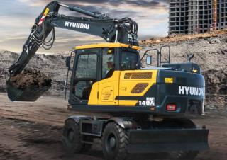 Excavatrice sur pneus Hyundai HW140A
