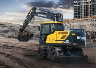 Excavatrice sur pneus Hyundai HW140A L
