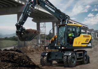 Excavatrice sur pneus Hyundai HW140A L