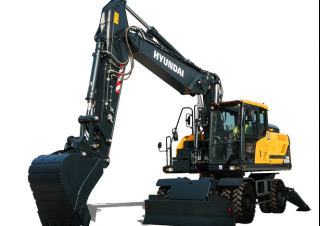 Excavatrice sur pneus Hyundai HW210A