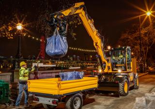 Excavatrice sur pneus JCB Hydradig 110W
