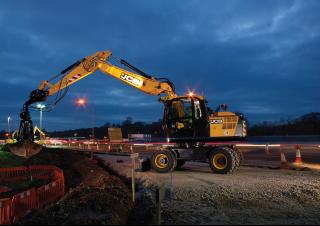 Excavatrice sur pneus JCB JS175W