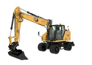 Excavatrice sur pneus Caterpillar M317