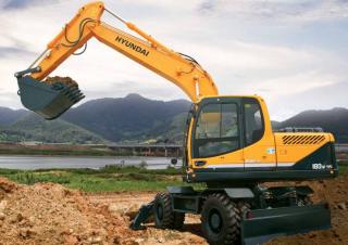 Excavatrice sur pneus Hyundai R180W-9S