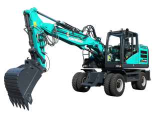 Excavatrice sur pneus Sunward SWE155FW 2-PB