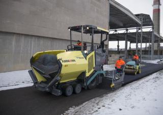 Finisseur d'asphalte sur roues Ammann AFW 400-3
