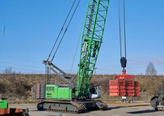 Grues à chenilles - flèche treillis Sennebogen 6300E