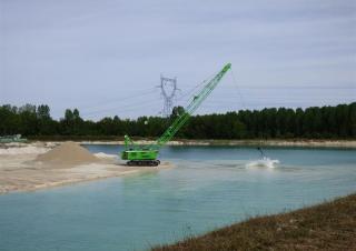 Grues à chenilles - flèche treillis Sennebogen 655E