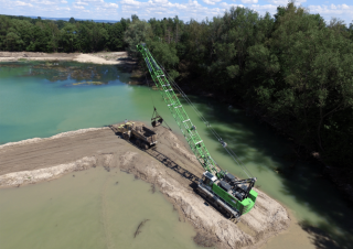 Grues à chenilles - flèche treillis Sennebogen 655E