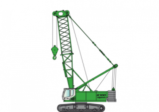 Grues à chenilles - flèche treillis Sennebogen 6100 HD