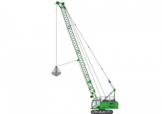 Grues à chenilles - flèche treillis Sennebogen 630 HD 