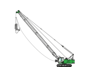 Grues à chenilles - flèche treillis Sennebogen 630 R- HD