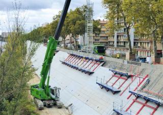 Grues à chenilles téléscopique Sennebogen 673E